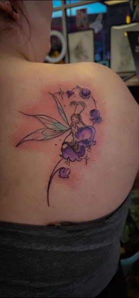 Enchanted Fairy & Purple Bellflowers