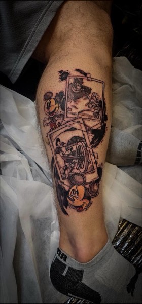 Vintage Steamboat Willie & Mickey
